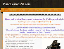 Tablet Screenshot of pianolessonsnj.com